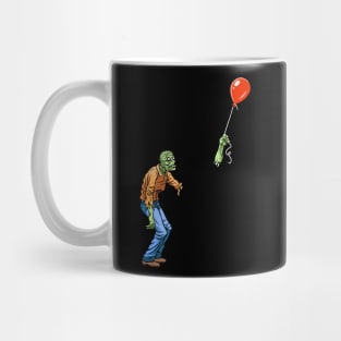 Sad Zombie on Dark Mug